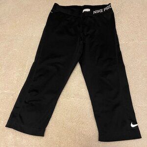 Nike Pro WOMENS Black Athletic Compression‎ Pants Size L